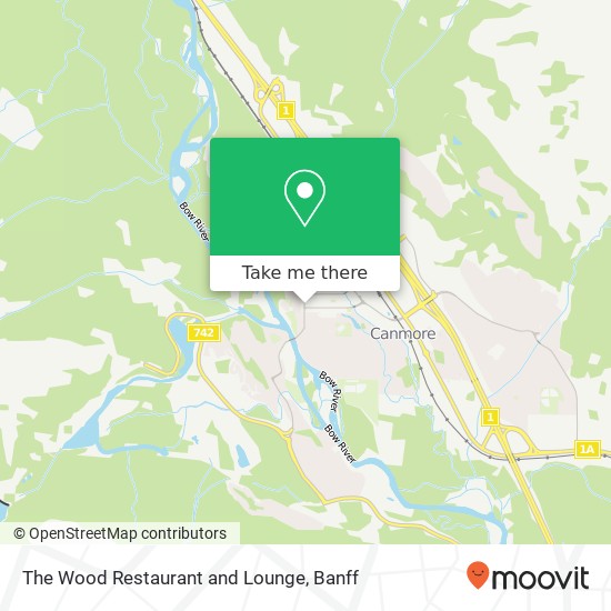 The Wood Restaurant and Lounge map