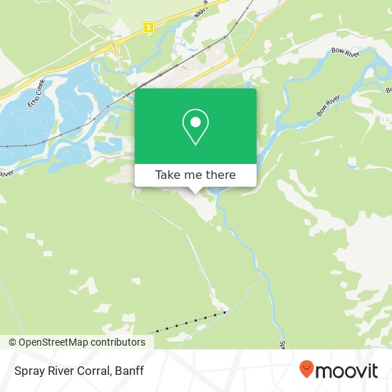 Spray River Corral map