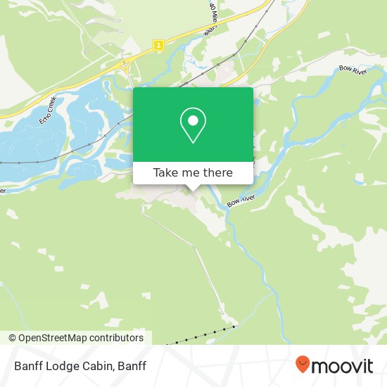 Banff Lodge Cabin map