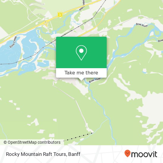 Rocky Mountain Raft Tours map
