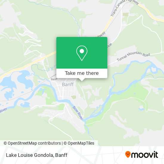 Lake Louise Gondola map