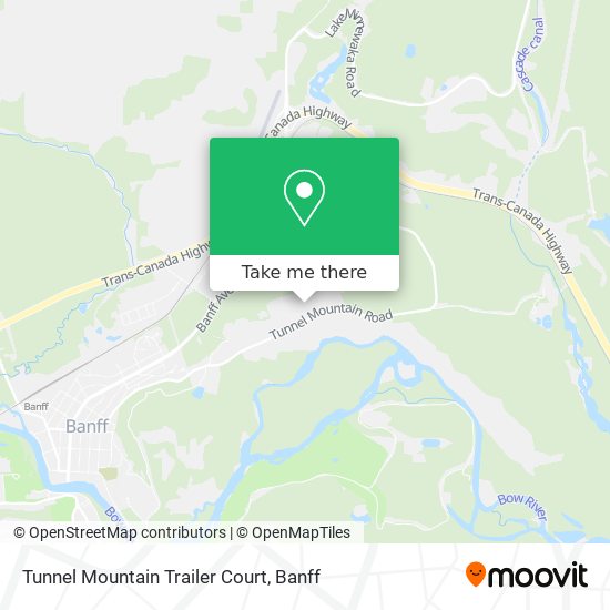 Tunnel Mountain Trailer Court map
