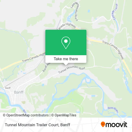 Tunnel Mountain Trailer Court map