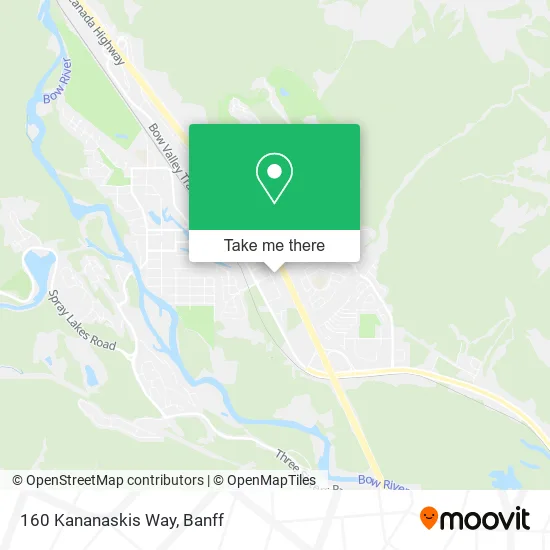 160 Kananaskis Way map