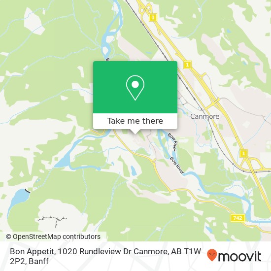 Bon Appetit, 1020 Rundleview Dr Canmore, AB T1W 2P2 map