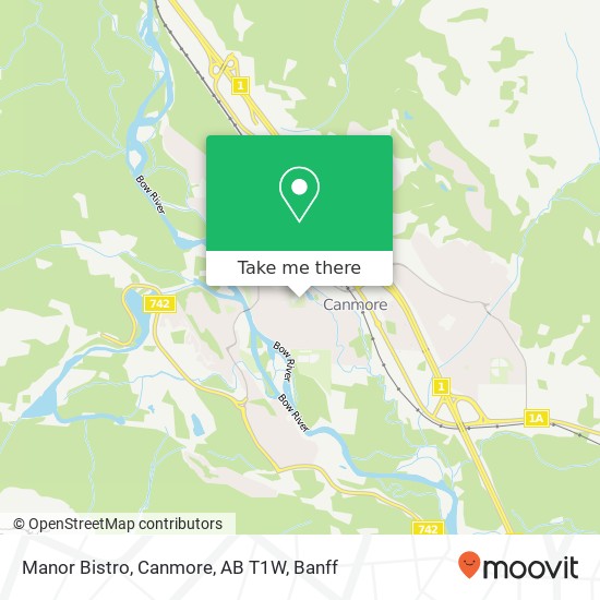Manor Bistro, Canmore, AB T1W map
