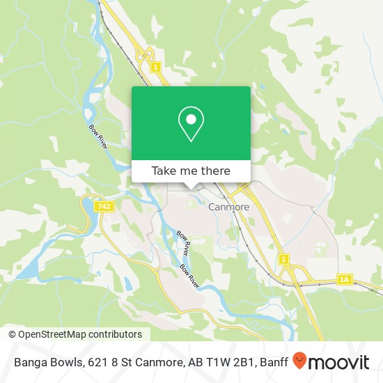 Banga Bowls, 621 8 St Canmore, AB T1W 2B1 map