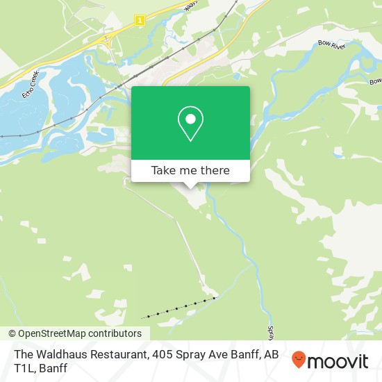 The Waldhaus Restaurant, 405 Spray Ave Banff, AB T1L map