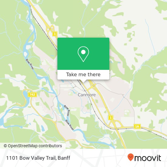 1101 Bow Valley Trail map