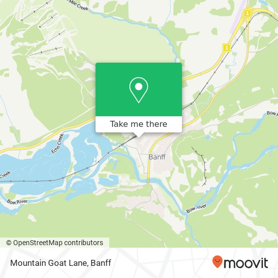 Mountain Goat Lane map