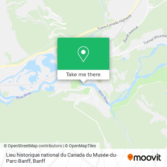 Lieu historique national du Canada du Musée-du-Parc-Banff map