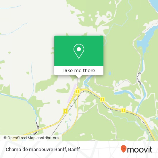 Champ de manoeuvre Banff plan