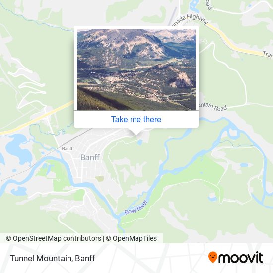 Tunnel Mountain map