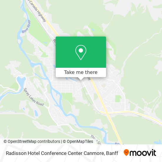 Radisson Hotel Conference Center Canmore map