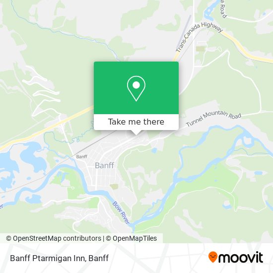 Banff Ptarmigan Inn map