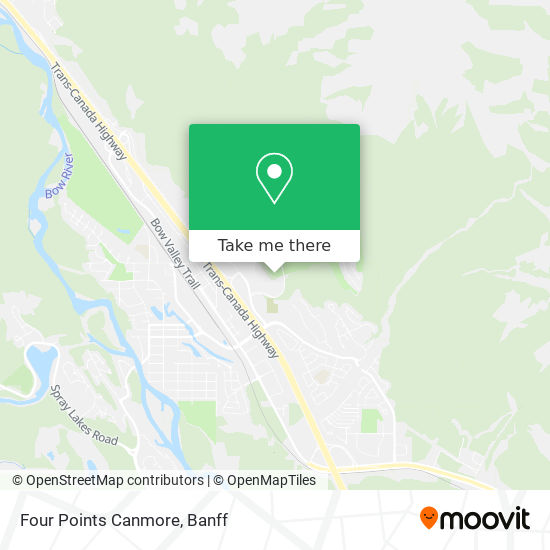 Four Points Canmore map