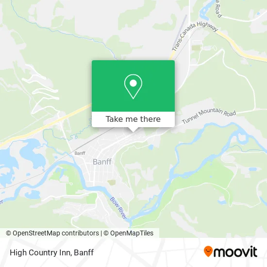 High Country Inn map