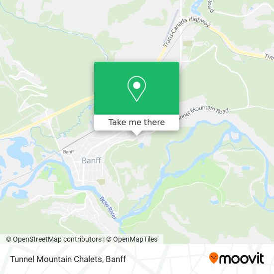 Tunnel Mountain Chalets map