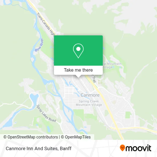 Canmore Inn And Suites map