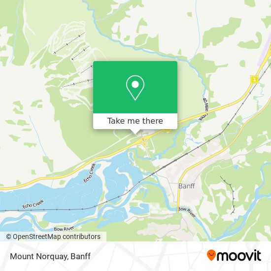 Mount Norquay map
