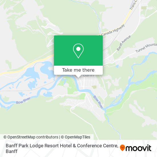 Banff Park Lodge Resort Hotel & Conference Centre map