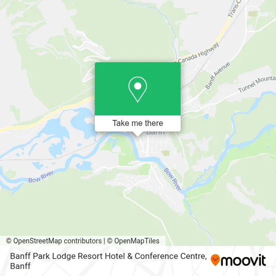 Banff Park Lodge Resort Hotel & Conference Centre map