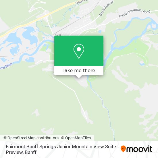 Fairmont Banff Springs Junior Mountain View Suite Preview map