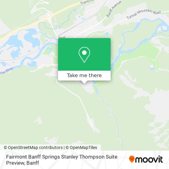 Fairmont Banff Springs Stanley Thompson Suite Preview map