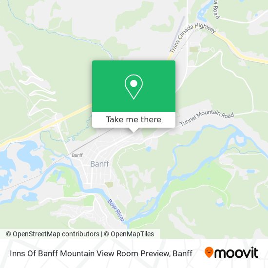 Inns Of Banff Mountain View Room Preview map