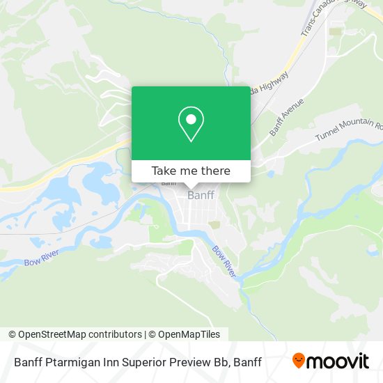 Banff Ptarmigan Inn Superior Preview Bb map