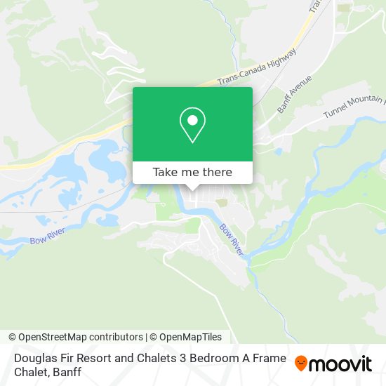 Douglas Fir Resort and Chalets 3 Bedroom A Frame Chalet map