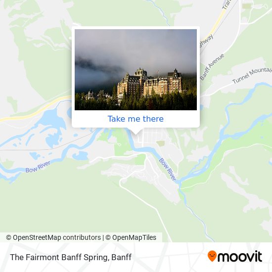 The Fairmont Banff Spring map