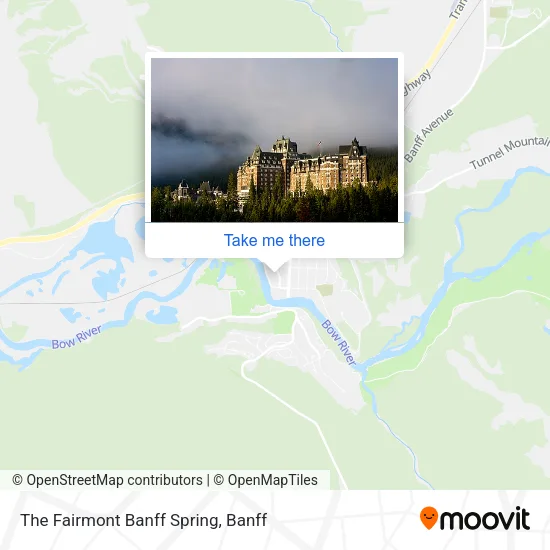 The Fairmont Banff Spring map