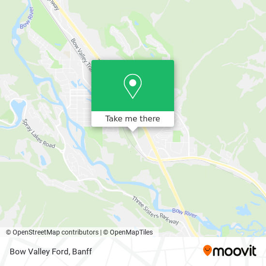 Bow Valley Ford map