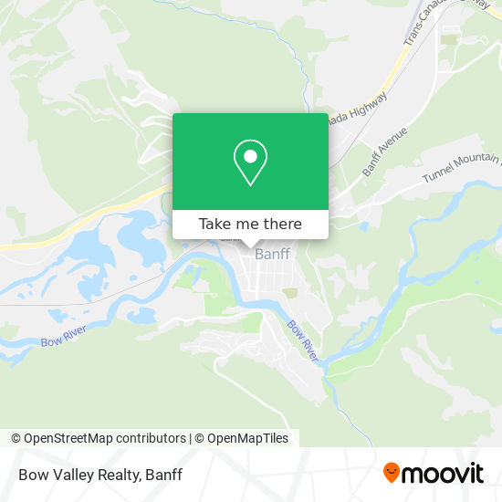 Bow Valley Realty map