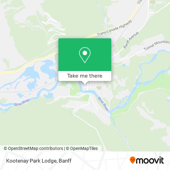 Kootenay Park Lodge map