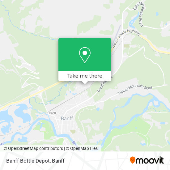 Banff Bottle Depot map