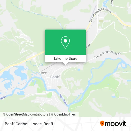 Banff Caribou Lodge map