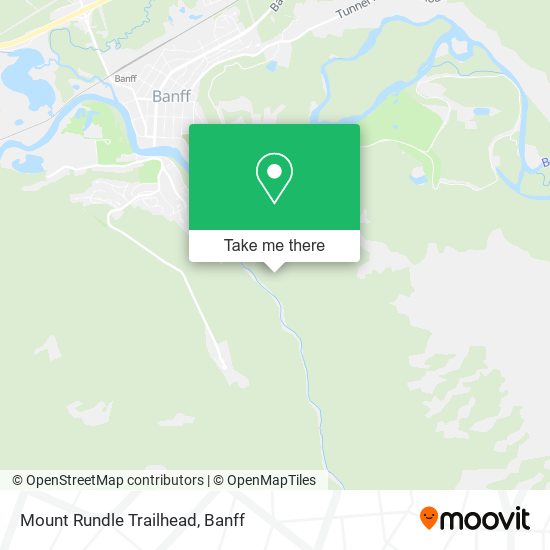 Mount Rundle Trailhead map