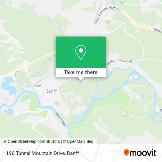 190 Tunnel Mountain Drive map