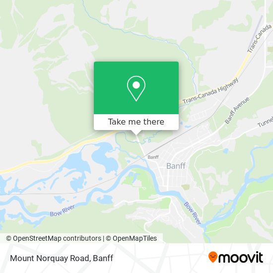 Mount Norquay Road map