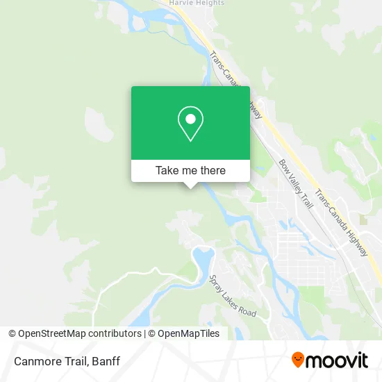 Canmore Trail map