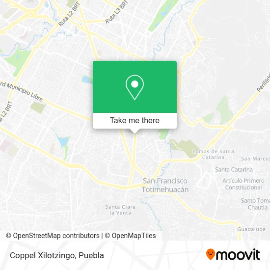 Coppel Xilotzingo map