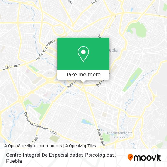 Mapa de Centro Integral De Especialidades Psicologicas