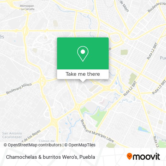 Chamochelas & burritos Wero’s map