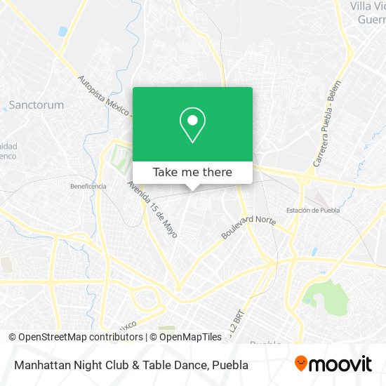 How to get to Manhattan Night Club & Table Dance in San Pedro Cholula by  Bus?