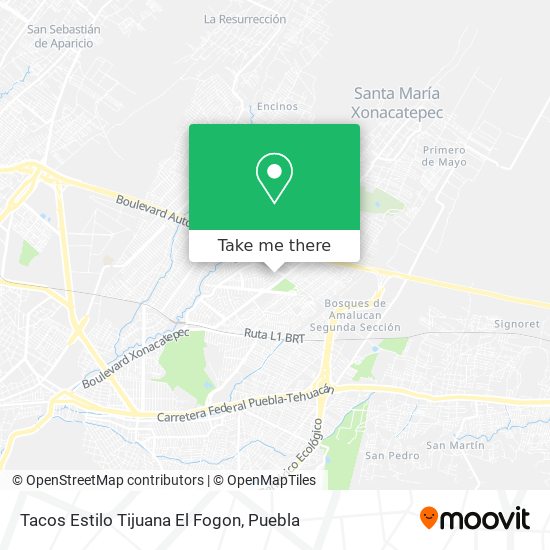 Tacos Estilo Tijuana El Fogon map