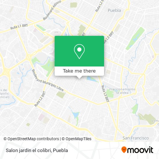 Salon jardin el colibri map