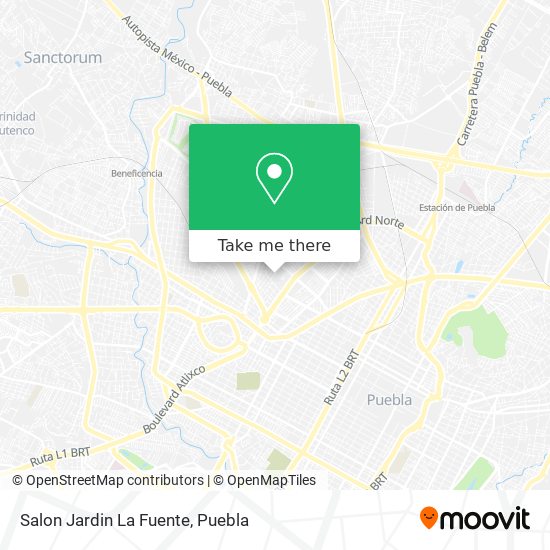 Mapa de Salon Jardin La Fuente