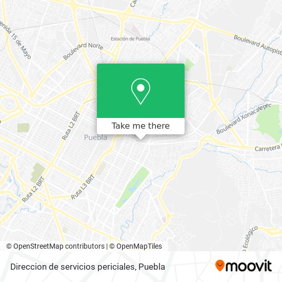 Mapa de Direccion de servicios periciales